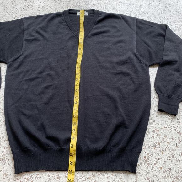 Sedor Mens Wool Blend Sweater Size L Grandpacore Minimalist Staple Capsule - Picture 9 of 9